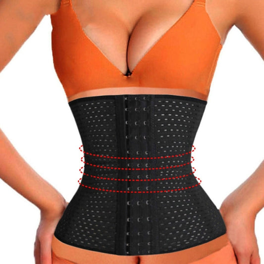 13 Buckle Belly Belt Hollowing Out Strong Waist Shaping Shaping Stomach Girdle Ladies Postpartum Corset Belt Black