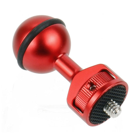 2 5cm Ball Head Clip for Action Camera Underwater Video Camera Light Diving Joint Red