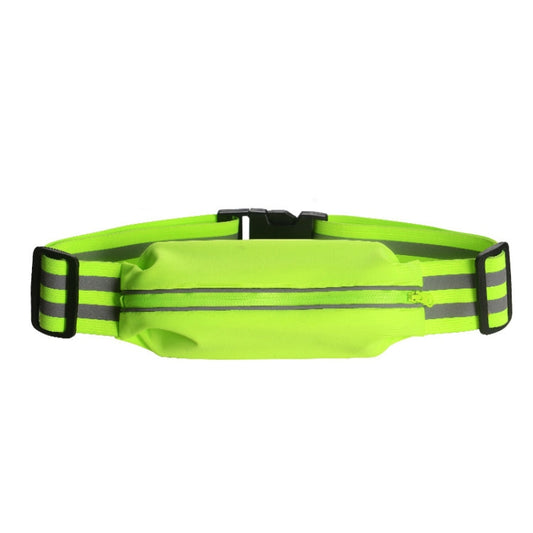 Women Men Running Bag Adjustable Reflective Waist Pouch Pack Spec Only Belt Fluorescent Green